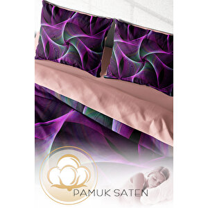 Monohome Mandala 3 3d Pamuk Saten Çift Kişilik Nevresim Takımı