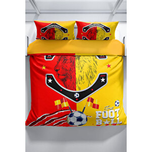 Red & Yellow 3d Çift Kişilik Nevresim Takımı
