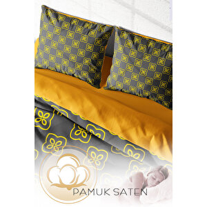 Monohome Yellow Mosaic Modern Çift Kişilik Nevresim Takımı