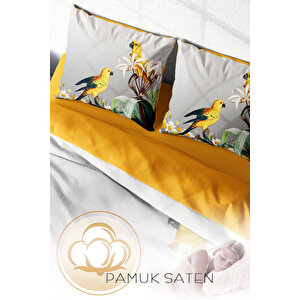 Monohome Yellow Parrot 3d Çift Kişilik Nevresim Takımı
