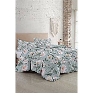 Spring Fresh Luxury Çift Kişilik Pamuk Saten Nevresim Takımı