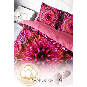 Monohome Mandala 2 3d Pamuk Saten Çift Kişilik Nevresim Takımı