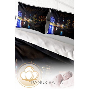 Monohome Harbor Night Modern Çift Kişilik Nevresim Takımı