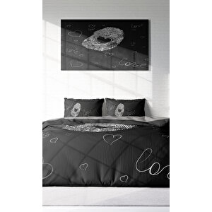 Love Sign Romantik Çift Kişilik Nevresim Takımı
