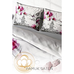 Monohome İstanbul 3d Dijital Baskılı Çift Kişilik Nevresim Takımı