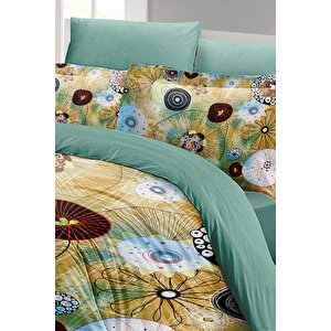 Monohome Soft Energy Luxury Çift Kişilik Pamuk Saten Nevresim Takımı