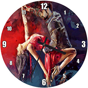 Yağlı Boya Resmi Son Tango Görseli Duvar Saati