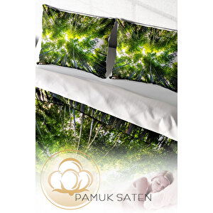 Monohome Forest 1 Naturel Çift Kişilik Nevresim Takımı