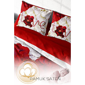 Monohome Heart Rose 3d Çift Kişilik Nevresim Takımı