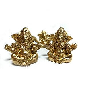 Cajuart Minyatür 5 Cm Hint Ganesh Fil Buda Biblo Teraryum Süs