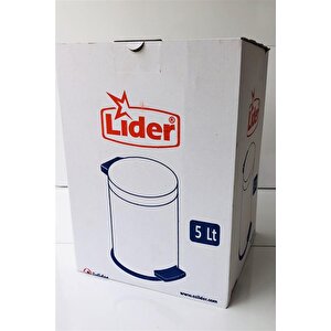Li̇der 5lt Pedalli Çöp Kovasi-si̇yah