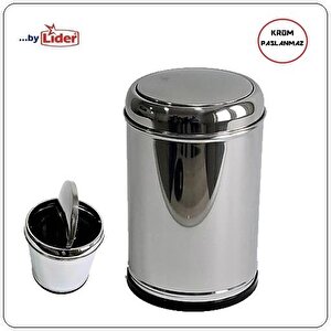 Krom Sallanir Kapak Çöp Kovasi 5 Lt Li̇der Marka