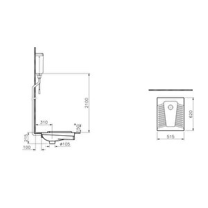 Vitra Arkitekt Hela Taşı , Alaturka Tuvalet Taşı 5950l003-0054