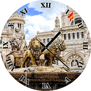 Cibeles Çeşmesi Madrid Duvar Saati