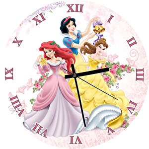 Disney Prensesleri Duvar Saati