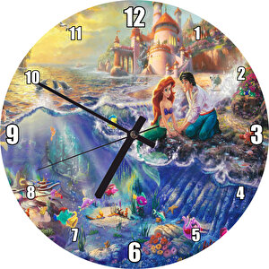 Disney Denizkızı Ve Arkadaşları Duvar Saati