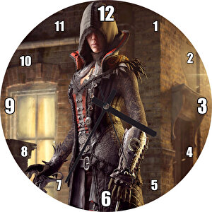 Assassins Creed Sendika Evie  Video Oyun Görseli Duvar Saati