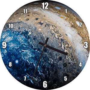 Jüpiter  Detaylı Yüzeyi Duvar Saati