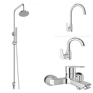 Mare Banyo +mutfak+döner Lavabo Bataryasi Ve Rain Mare Duş Bari