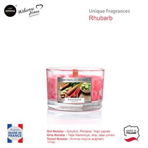 Aroma Unique Fragrances Kokulu Mum Rhubarb  115gr.
