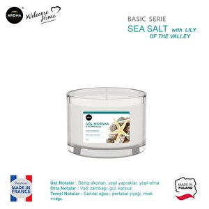 Basic Line Kokulu Mum Sea Salt With Lily Of The Valley 115gr.