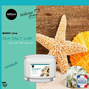Aroma Basic Line Kokulu Mum Sea Salt With Lily Of The Valley 115gr.
