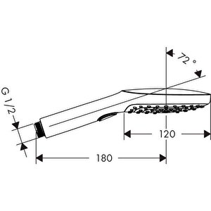 Raindance® Select E El Duşu 120 3jet Mat Siyah