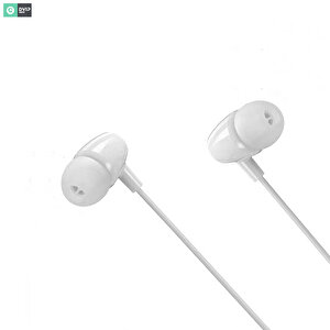 Dvip X5 İn-ear 3.5mm Jack Girişli Mikrofonlu Kablolu Kulaklık Beyaz Beyaz