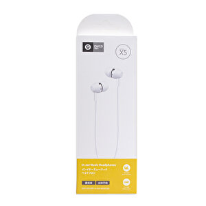 Dvip X5 İn-ear 3.5mm Jack Girişli Mikrofonlu Kablolu Kulaklık Beyaz Beyaz