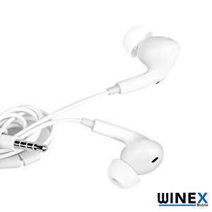 Winex Gfz Hf05 Streo Kablolu Mikrofonlu Kulakiçi Pro Kulaklık Beyaz