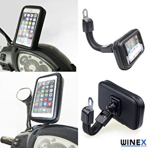 Winex Motorsiklet Ve Bisiklet Su Geçirmez Telefon Tutucu
