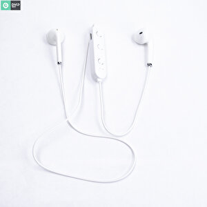 Dvip X1 In Ear Neckband Bass Bluetooth Sports Kulaklık Beyaz Beyaz