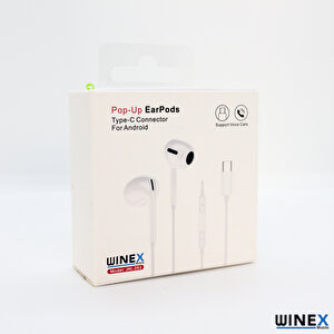 Winex Jhl203 Pro3 Type-c Mikrofonlu Kablolu Kulaklık Beyaz