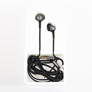 Tecno Camon 15 Rock R2 Kablolu Mikrofonlu Kulaklık Siyah