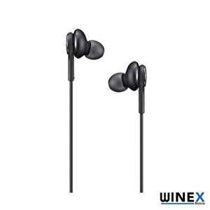 Winex Akg Type-c Mikrofonlu Kablolu Kulaklık Siyah