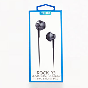 Tecno Camon 16 Premier Rock R2 Kablolu Mikrofonlu Kulaklık Siyah
