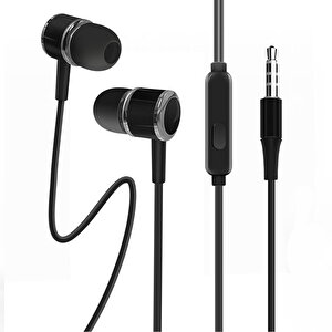 Dvip X8 3.5mm Jack Girişli Mikrofonlu Kablolu Kulaklık Siyah Siyah