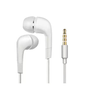 5840 Mikrofonlu Kablolu Kulakiçi 3.5mm Kulaklık Beyaz Beyaz