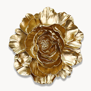 Lotus Dekoratif Çiçek Altın