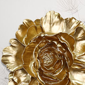 Lotus Dekoratif Çiçek Altın