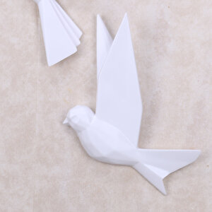 Mouette 3'lü Dekoratif Kuş Beyaz