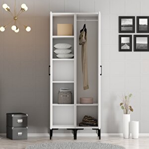 Kumsal 2 Kapili (ss) Gardrop - Beyaz / Beyaz Beyaz