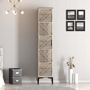 Kumsal 1 Kapili (p) Gardrop - Li̇dya / Beyaz Ceviz Beyaz