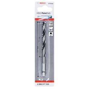 Pointeq 8mm 1/4 Adap. Metal Matkap Ucu 1'li 2608577533 Bosch