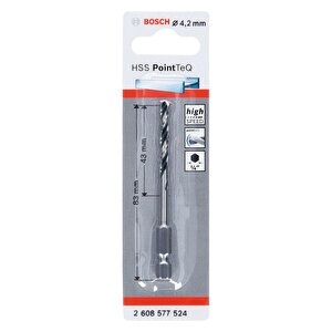 Pointeq 4,2mm 1/4 Adap. Metal Matkap Ucu 1'li 2608577524 Bosch