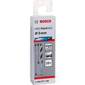 Bosch Hss Pointeq 3 Mm Metal Matkap Ucu 10'lu 2608577198