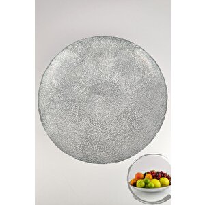Armoni Cam Salata Servis Kasesi Meyvelik Sunumluk Gümüş – Akc416