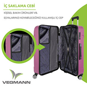 Vegmann Vela Violet 3'lü Valiz Seti