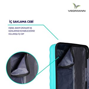 Vegmann Delphin Seri Su Yeşili 3'lü Valiz Seti