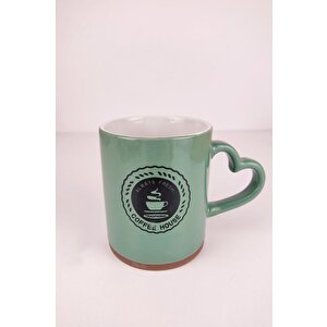 New Bone Porselen Kupa 9,5 Cm Yeşil - Hlt-46